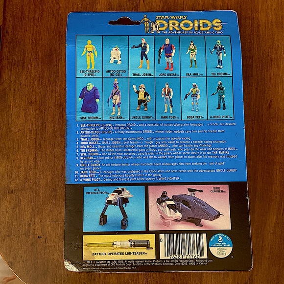 vintage 1985 Kenner Star Wars Droid Thall Joben - Picture 10 of 12